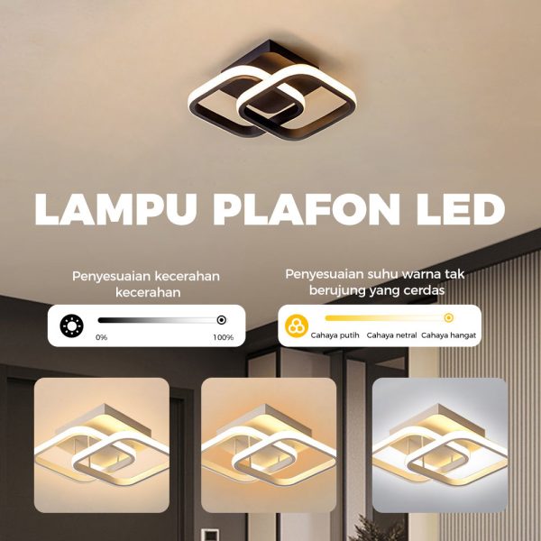 3 Colors Lampu Plafon LED