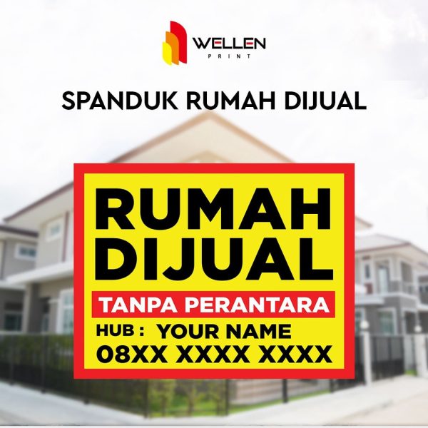 Jual Spanduk Jual Rumah