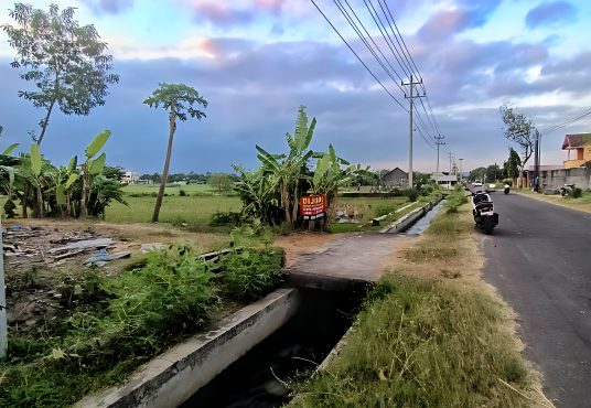 Tanah Pekarangan Murah STRATEGIS tepi Aspal di Jragung Jogotirto dekat Wisata Lava Bantal