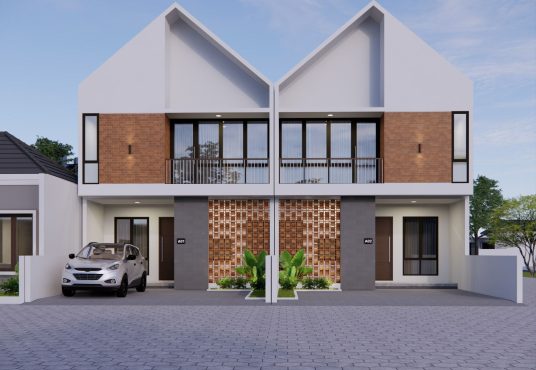 Rumah 2 lantai Modern Scandinavian utara Jogjabay