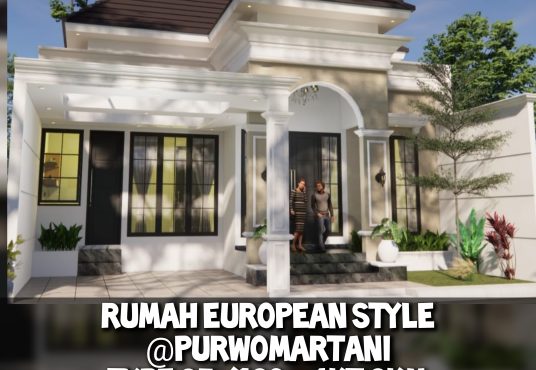 Rumah Desain mewah AMERICAN CLASSIC @Purwomartani