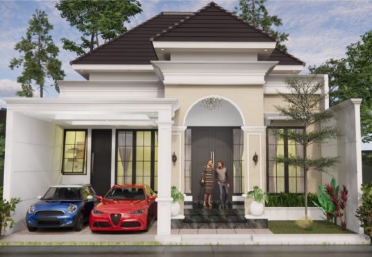 Rumah Desain mewah AMERICAN CLASSIC @Purwomartani