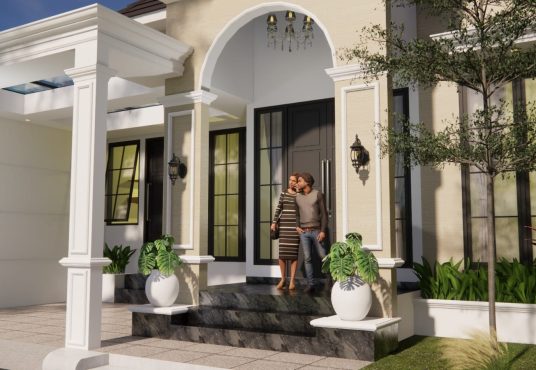 Rumah Desain mewah AMERICAN CLASSIC @Purwomartani