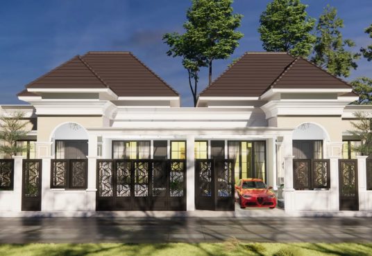 Rumah Desain mewah AMERICAN CLASSIC @Purwomartani