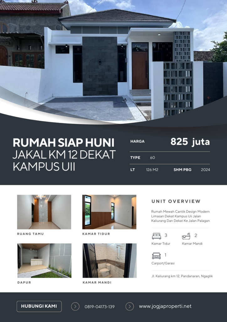 Rumah Jakal km 12 dekat UII