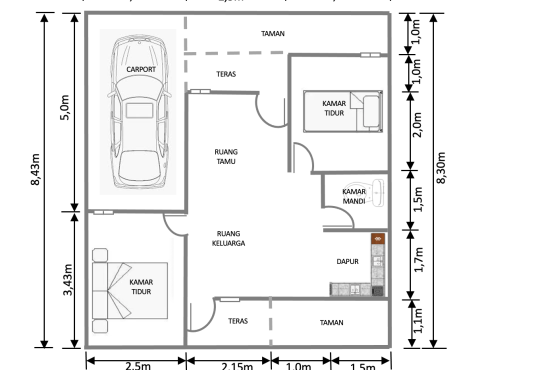 Griya Tamanan Indah - Rumah Desain Mewah dekat Kampus UAD Giwangan