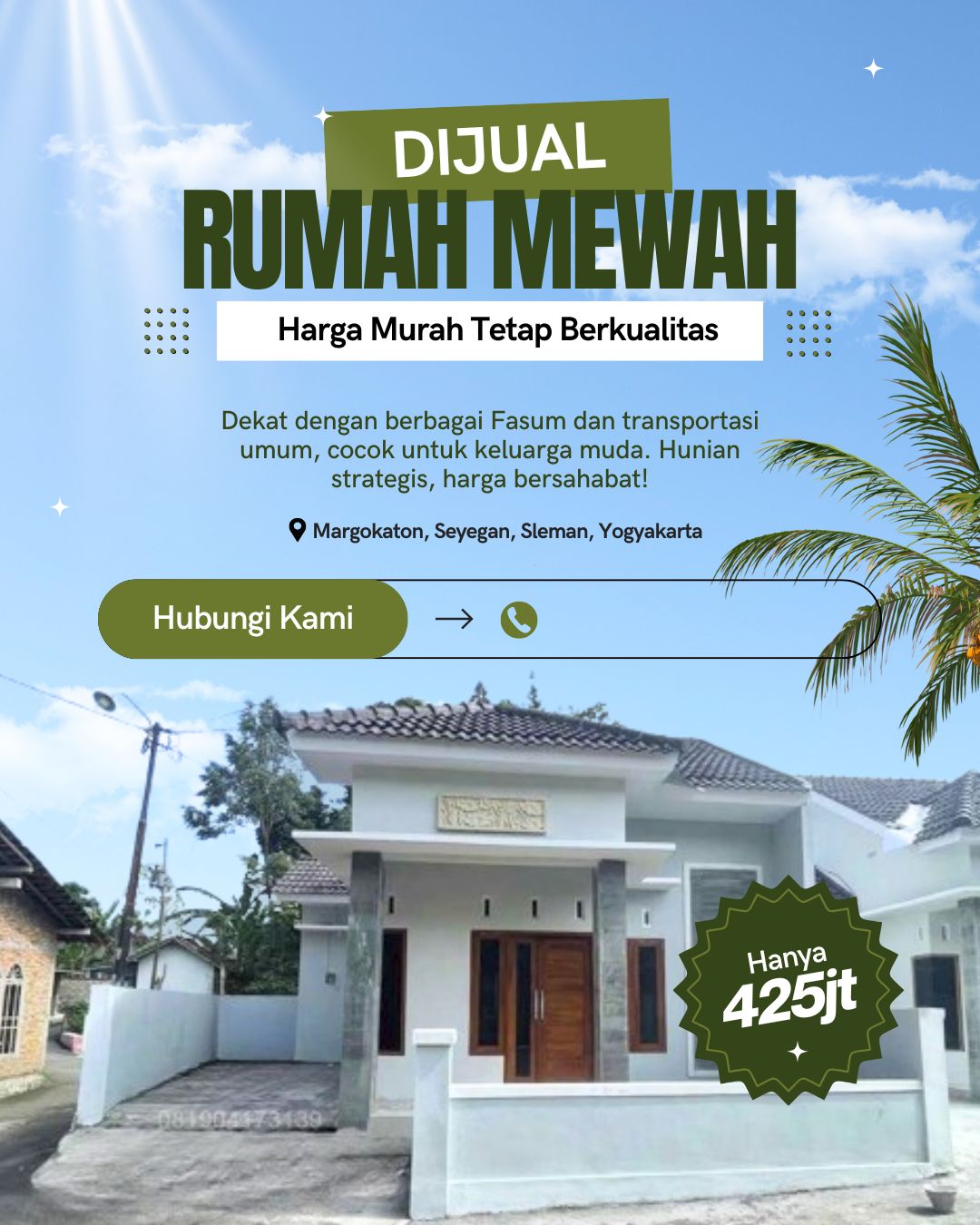 Margokaton house - Rumah Mewah Harga termurah di Seyegan Sleman