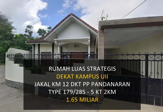 Rumah Luas Strategis Jakal km 12 dekat Al-Azhar dan UII