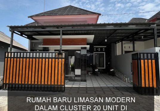 Rumah Baru Limasan Modern dalam Cluster dekat SD Model