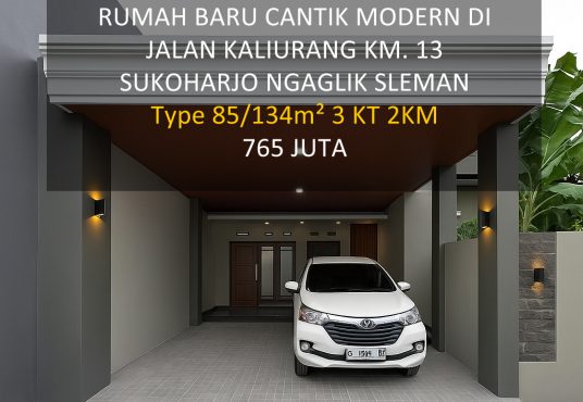 Rumah Modern Siap huni Tanah luas Jakal km 12