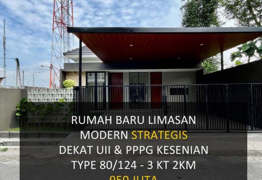 Rumah limasan modern Strategis dekat UII
