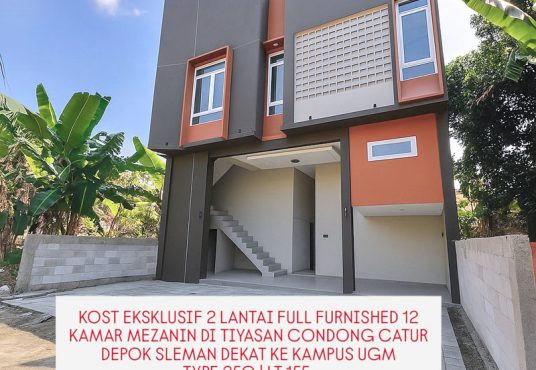 Kost 12 Kamar Full Furnished Mezanin 2 Lantai Strategis di Condong Catur Dekat UGM