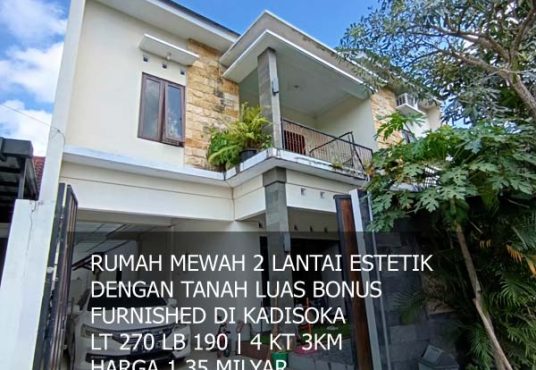 Rumah Mewah 2 lantai Tanah Luas di Kadisoka Timur Jogjabay Waterpark