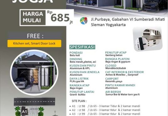 CLUSTER GRIYA SHINA RUMAH BARU MEWAH & MODERN DI MLATI SLEMAN