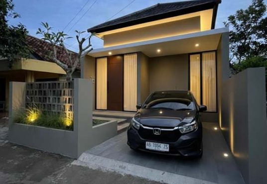 Rumah Modern Industrialis Full Furnished Dekat Pasar Godean