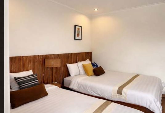 Villa Cantik estetik 2 lantai dengan kolam renang dan view sawah di Jalan Damai