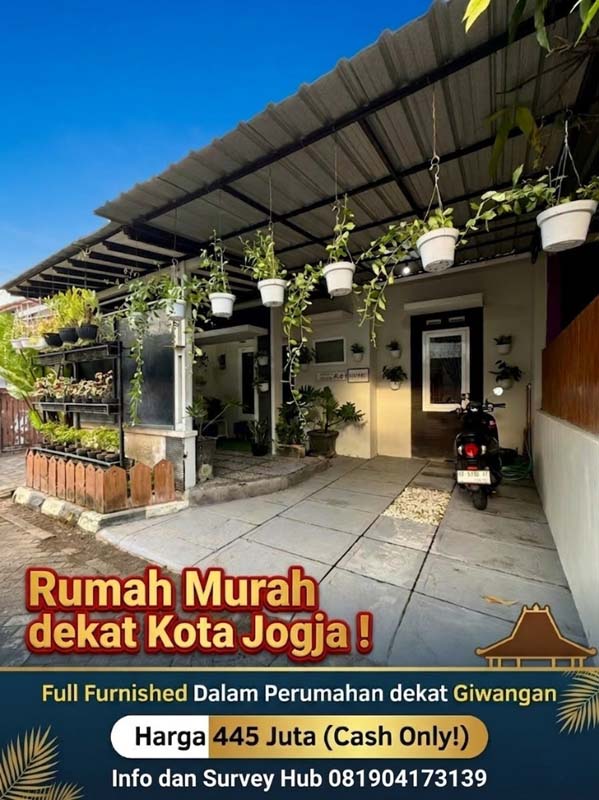 Rumah Cantik Estetik Full Furnished Hook Murah di Lingkungan Perumahan di Banguntapan