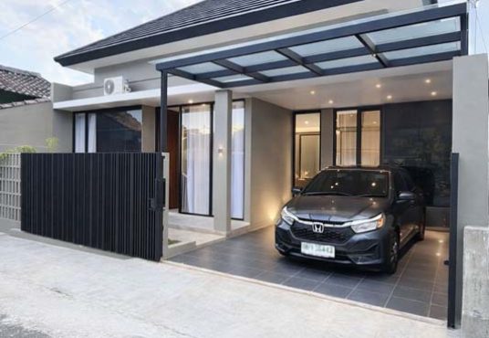 Rumah Baru Industrial Modern Furnished Dalam Perumahan One Gate System Jakal Km 14