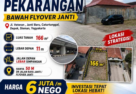 Tanah DIjual di Janti Baru dekat Flyover Janti