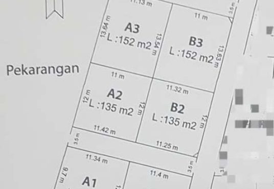 Tanah SHM Pekarangan lokasi strategis di Banyurejo Tempel Dekat Exit Tol