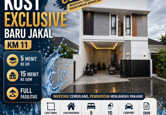 Kost Exclusive 2 lantai 9 Kamar Tidur Dekat Kampus UII