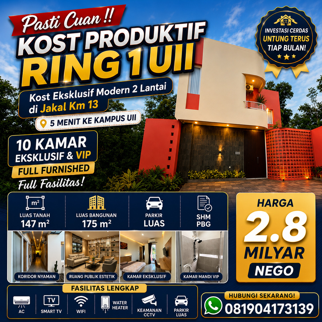 KOST PRODUKTIF RING 1 KAMPUS UII