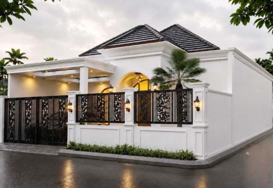 Rumah Mewah American Classic Konsep Villa Dengan Private Pool Furnished Utara Jogja Bay