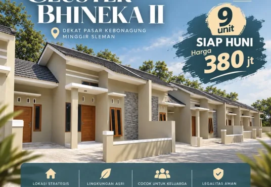 Cluster Bhineka II : Rumah Siap Huni MURAH POL Di Sleman Barat
