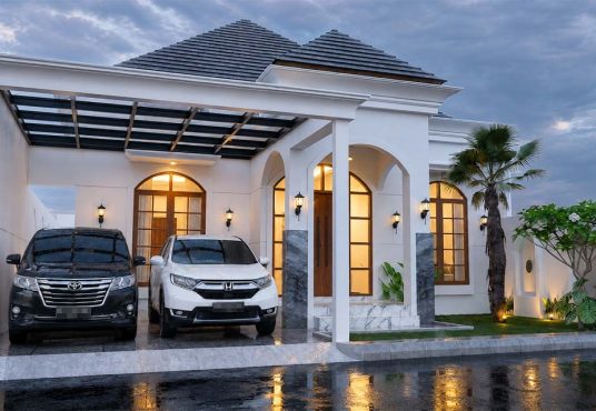 Rumah Mewah American Classic Konsep Villa Dengan Private Pool Furnished Utara Jogja Bay