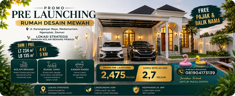 Rumah Villa Wedomartani