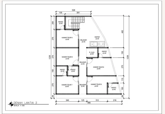KOST EXCLUSIVE 12 KAMAR DI JALAN KALIURANG KM 11 DEKAT UII