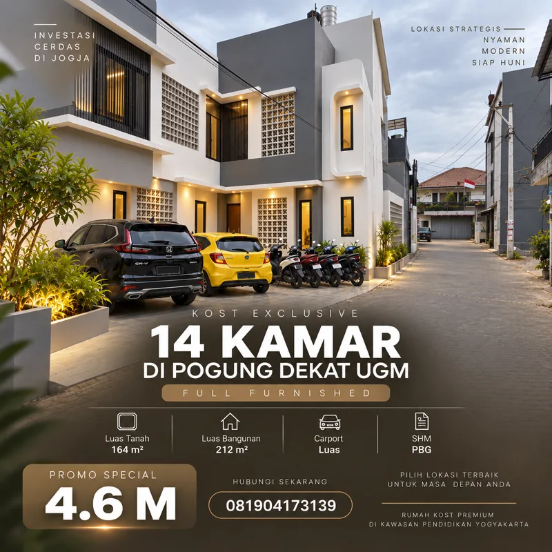 Kost Exclusive Full Furnished di Pogung Ring 1 UGM