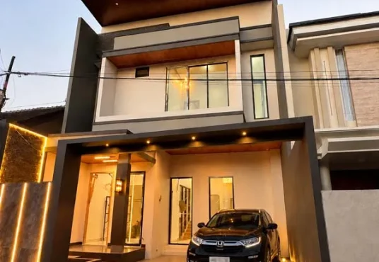 Rumah Mewah 2 Lantai Tropis Kontemporer Modern Di Purwomartani Sleman