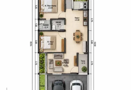Rumah Cantik Modern Limasan Kontemporer di Margoagung Seyegan Sleman