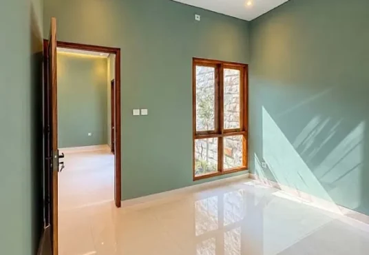Rumah Fresh Siap Huni view sawah pinggir jalan aspal di Piyungan