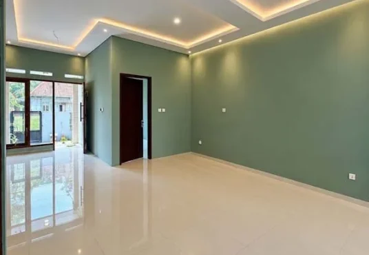 Rumah Fresh Siap Huni view sawah pinggir jalan aspal di Piyungan